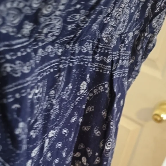 Mudd Blue and White Abstract Joggers - Picture 5 of 7